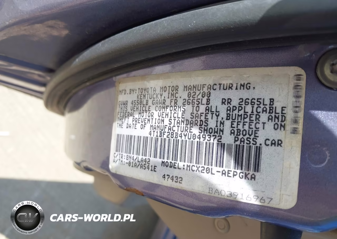 2000 Toyota Avalon Xls VIN:4T1BF28B4YU049372 - 9