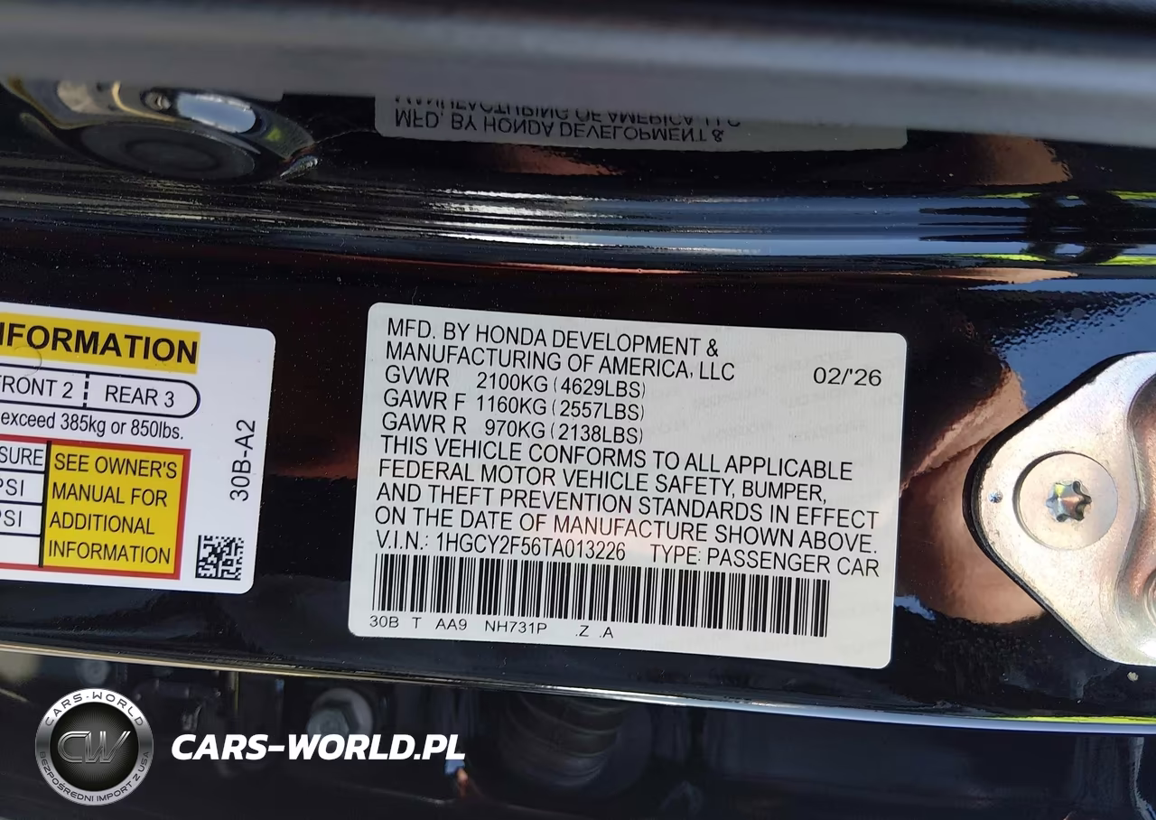 2026 Honda Accord Hybrid Sport VIN:1HGCY2F56TA013226 - 9