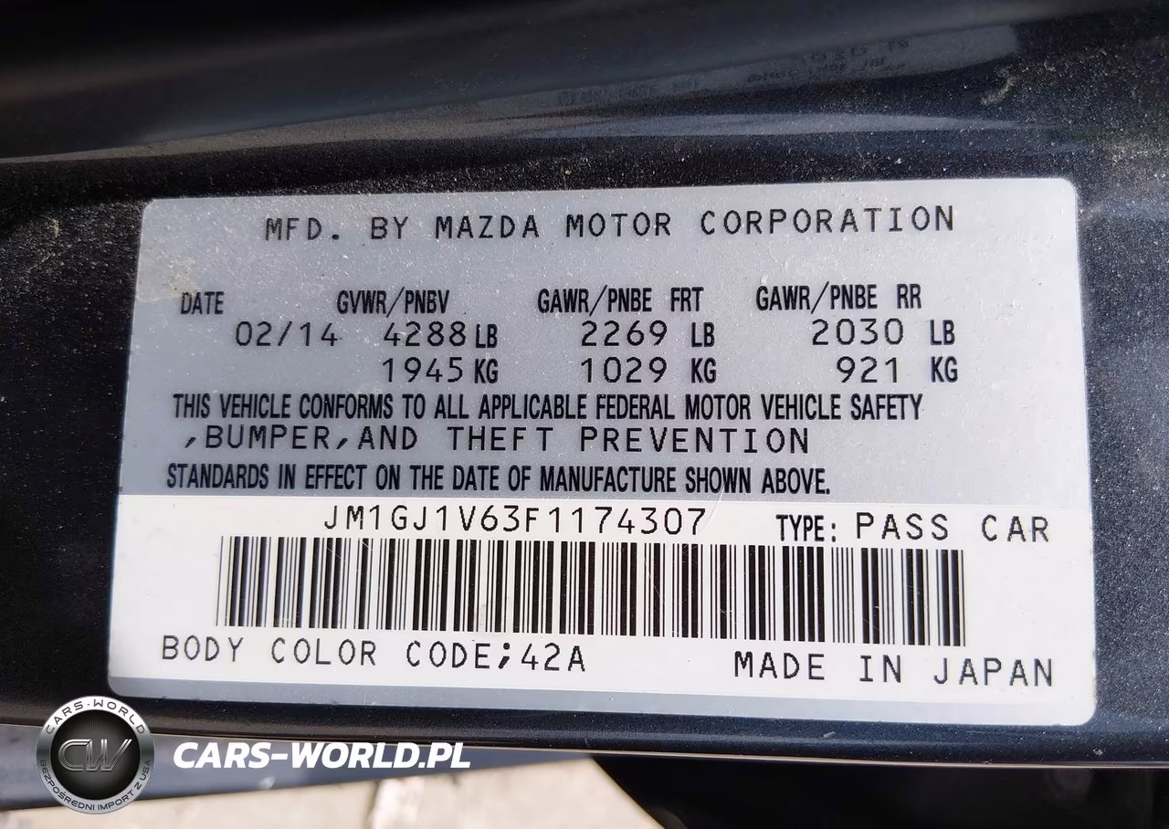 2015 Mazda Mazda6 I Touring VIN:JM1GJ1V63F1174307 - 9