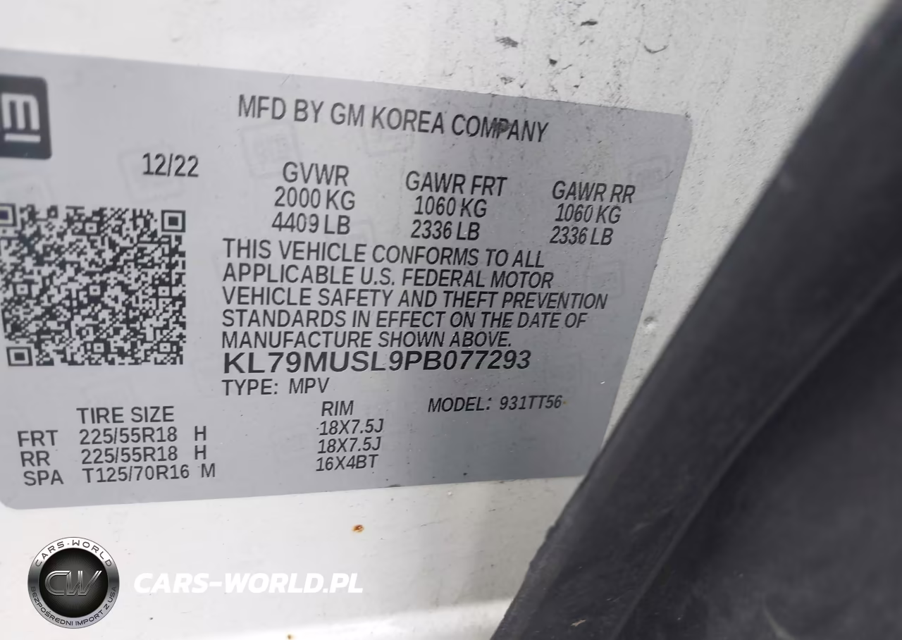 2023 Chevrolet Trailblazer Awd Rs VIN:KL79MUSL9PB077293 - 9