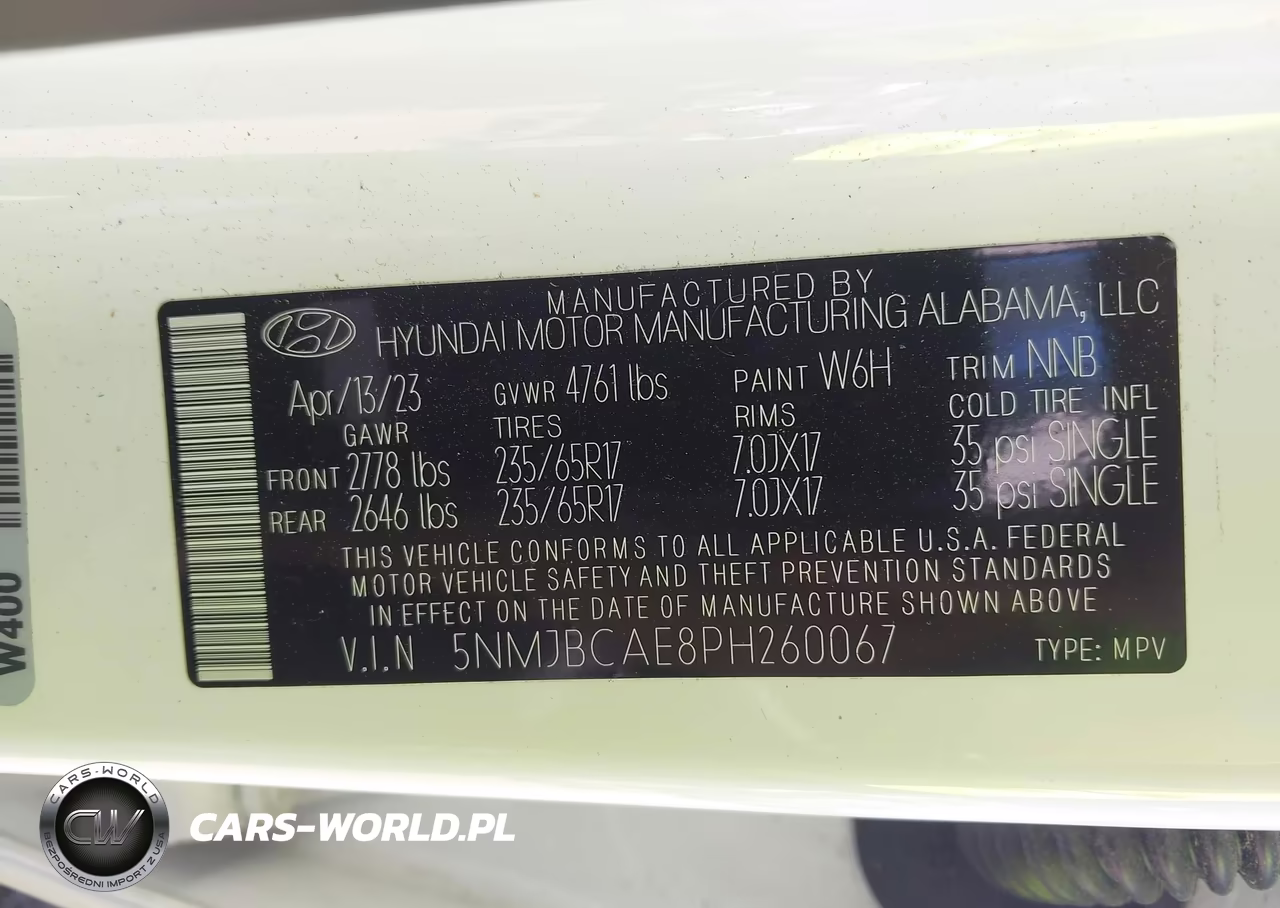 2023 Hyundai Tucson Sel VIN:5NMJBCAE8PH260067 - 9