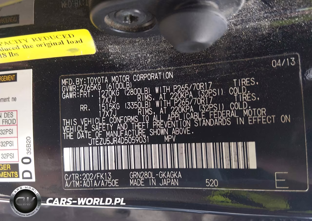 2013 Toyota 4Runner Sr5 VIN:JTEZU5JR4D5059031 - 9