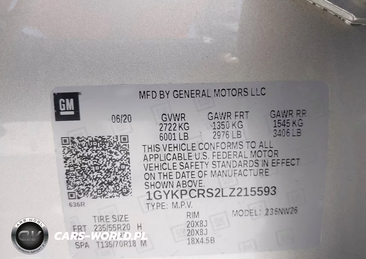 2020 Cadillac Xt6 Premium Luxury VIN:1GYKPCRS2LZ215593 - 9