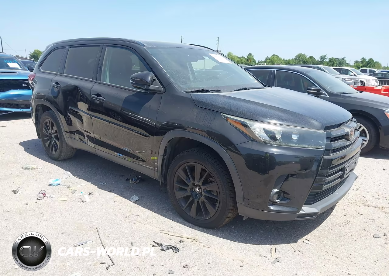 2019 Toyota Highlander Se VIN:5TDKZRFH4KS333172 - 1