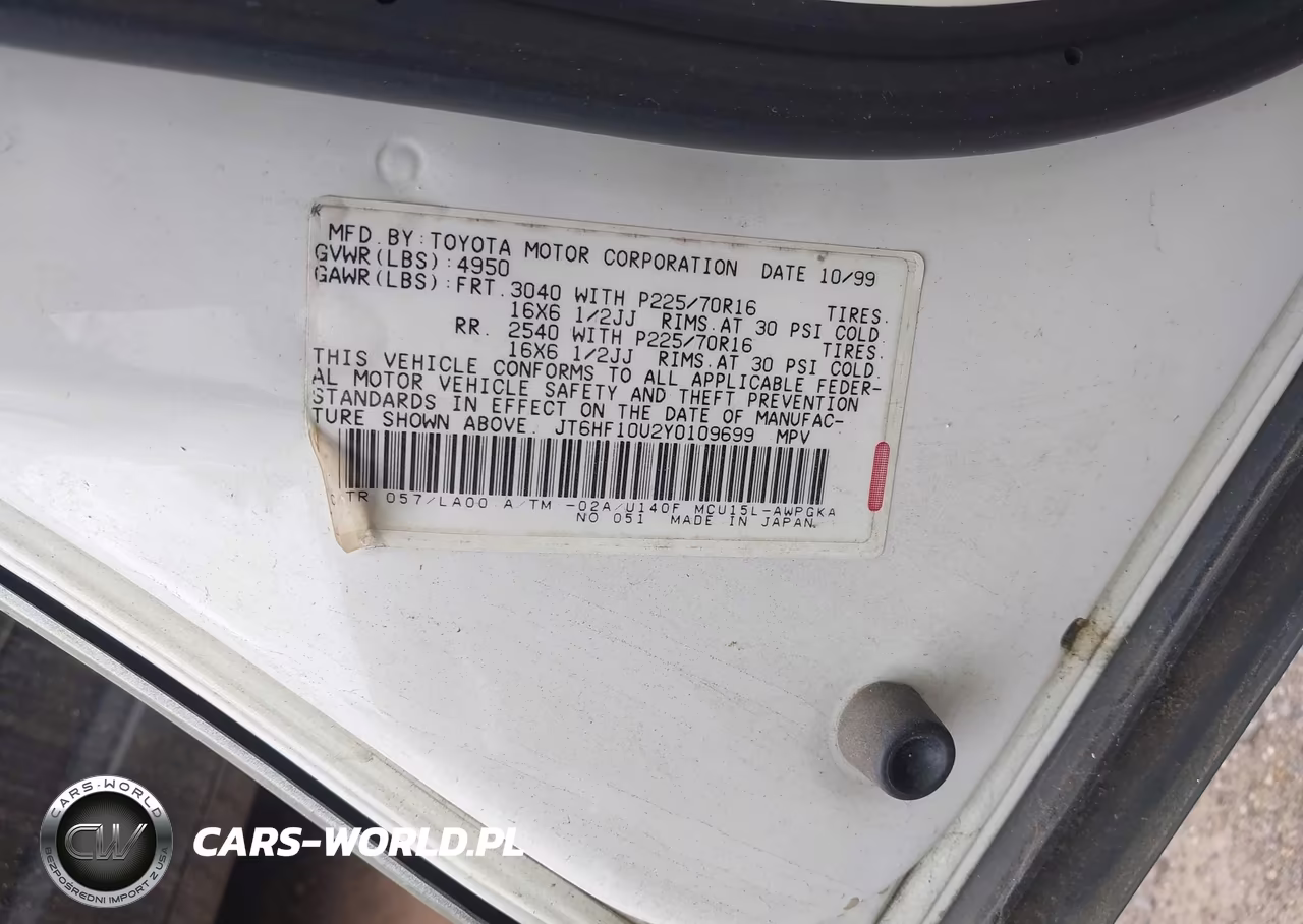 2000 Lexus Rx 300 VIN:JT6HF10U2Y0109699 - 9