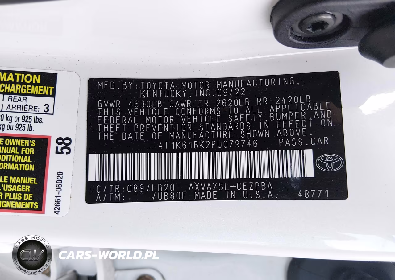 2023 Toyota Camry Xse Awd VIN:4T1K61BK2PU079746 - 9