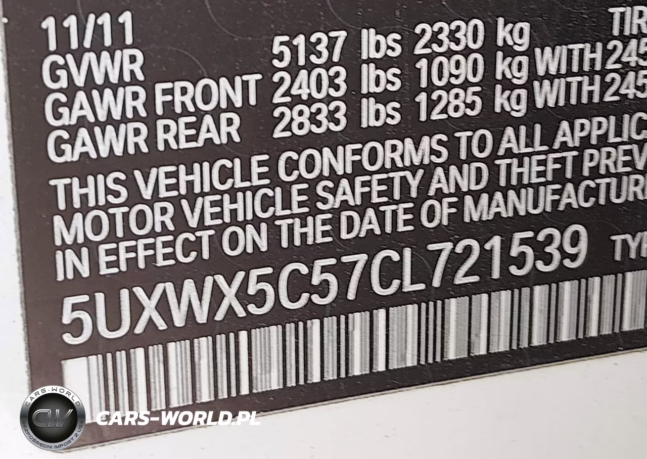 2012 BMW X3 xDrive28I VIN:5UXWX5C57CL721539 - 9