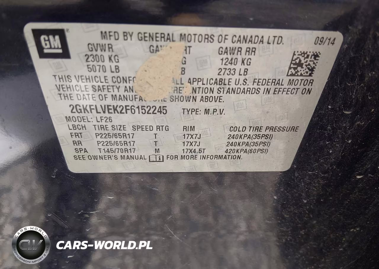 2015 GMC Terrain Sle-1 VIN:2GKFLVEK2F6152245 - 9