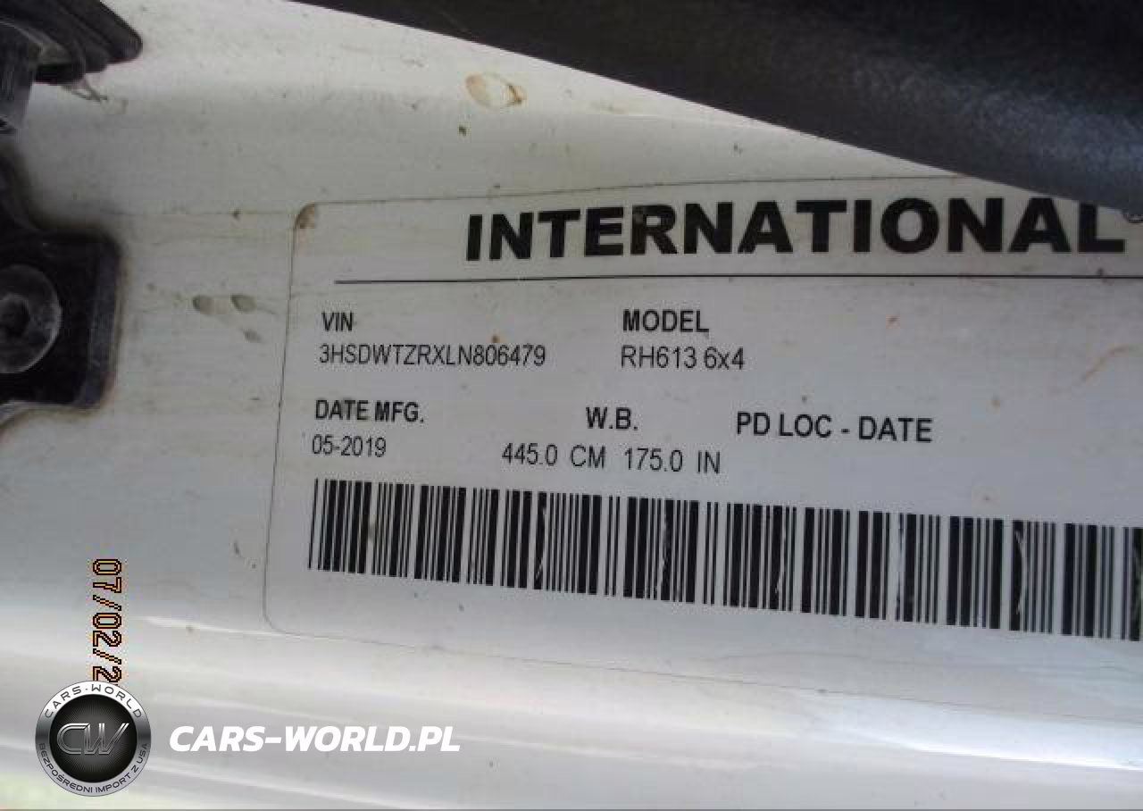 2020 International Rh VIN:3HSDWTZRXLN806479 - 8