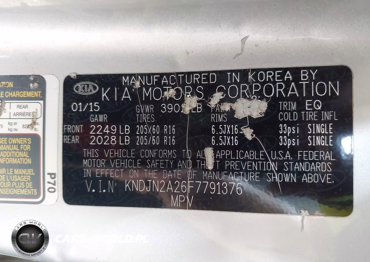 2015 Kia Soul VIN:KNDJN2A26F7791376 - 9