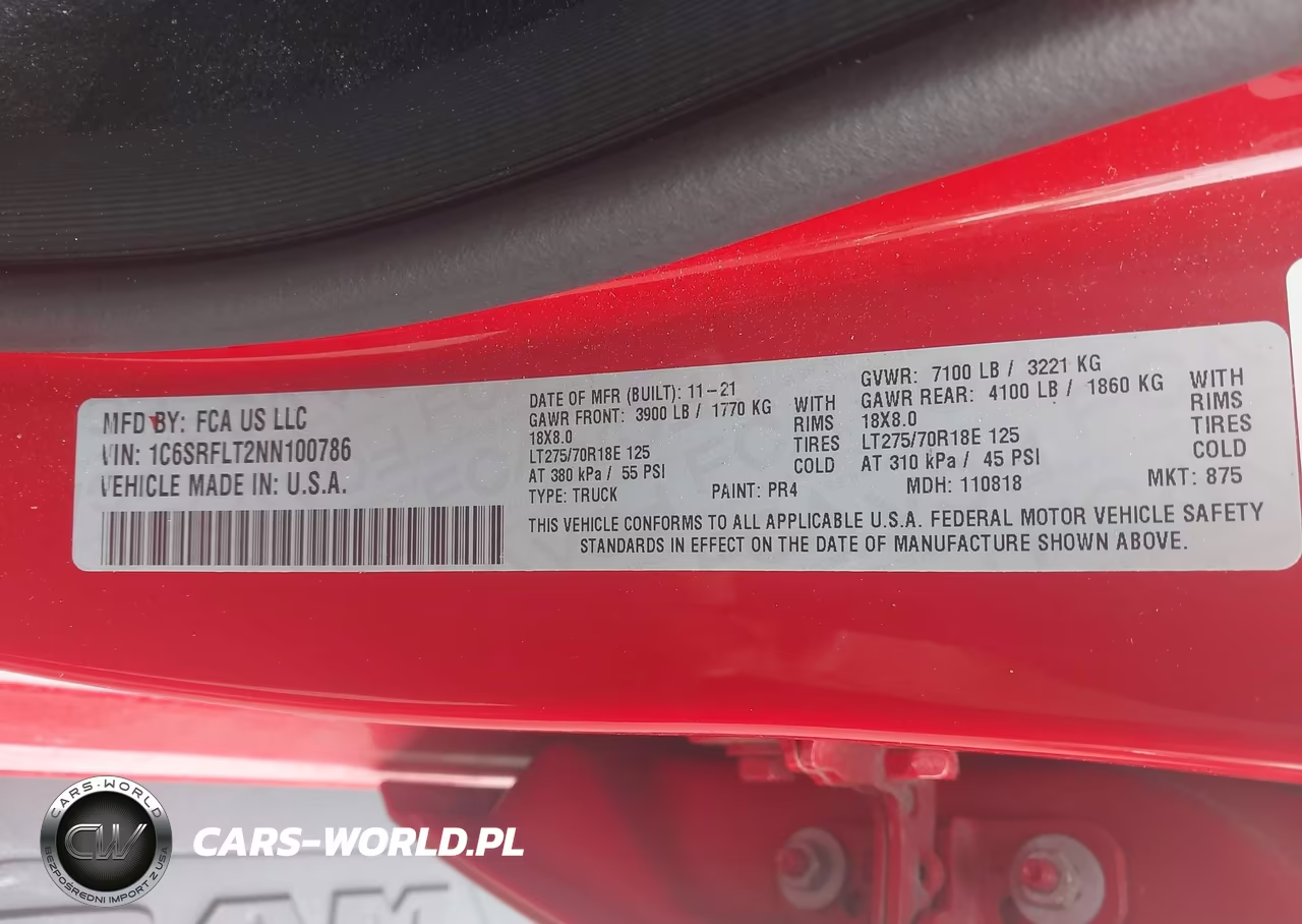 2022 Ram 1500 Rebel 4X4 5'7 Box VIN:1C6SRFLT2NN100786 - 9