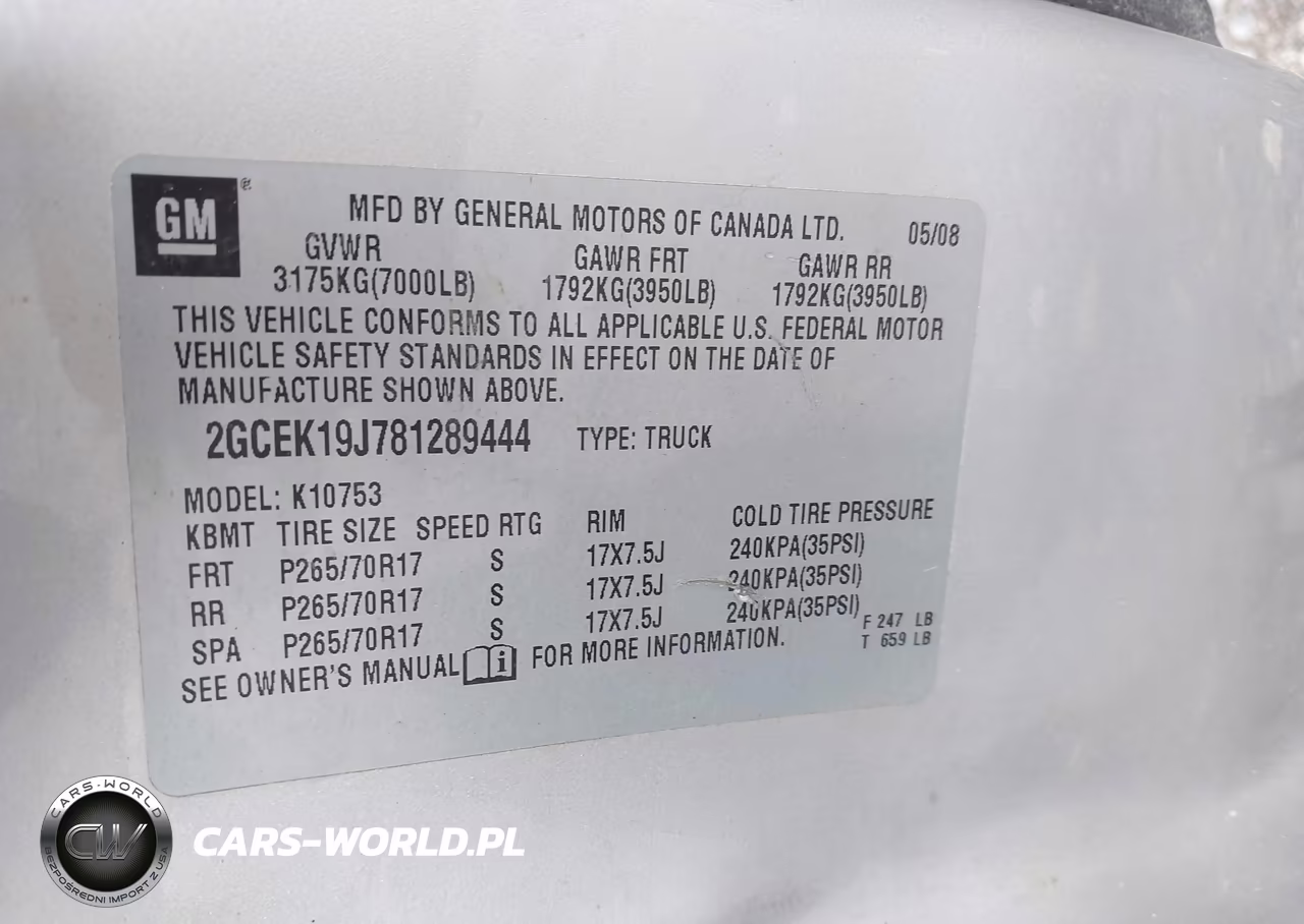 2008 Chevrolet Silverado 1500 Lt1 VIN:2GCEK19J781289444 - 9