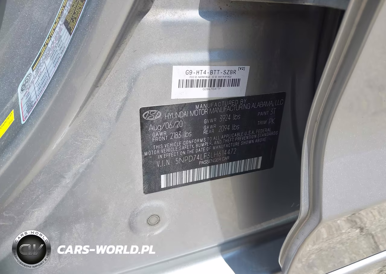 2020 Hyundai Elantra Se VIN:5NPD74LF3LH614472 - 9