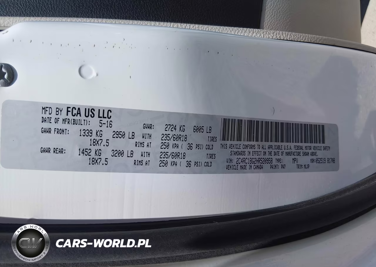 2017 Chrysler Pacifica Touring L VIN:2C4RC1BG2HR520958 - 9