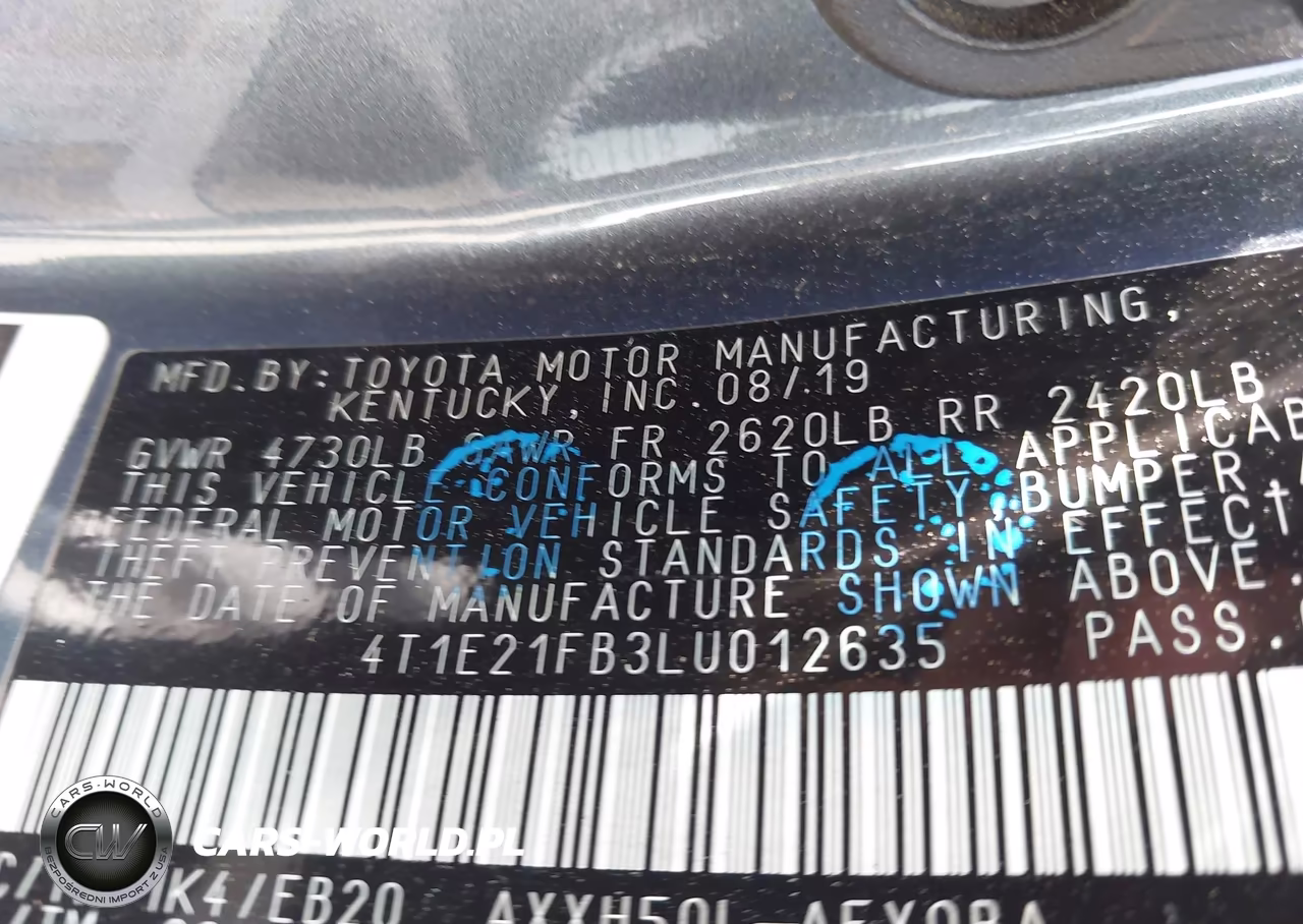 2020 Toyota Avalon Hybrid Xse VIN:4T1E21FB3LU012635 - 9