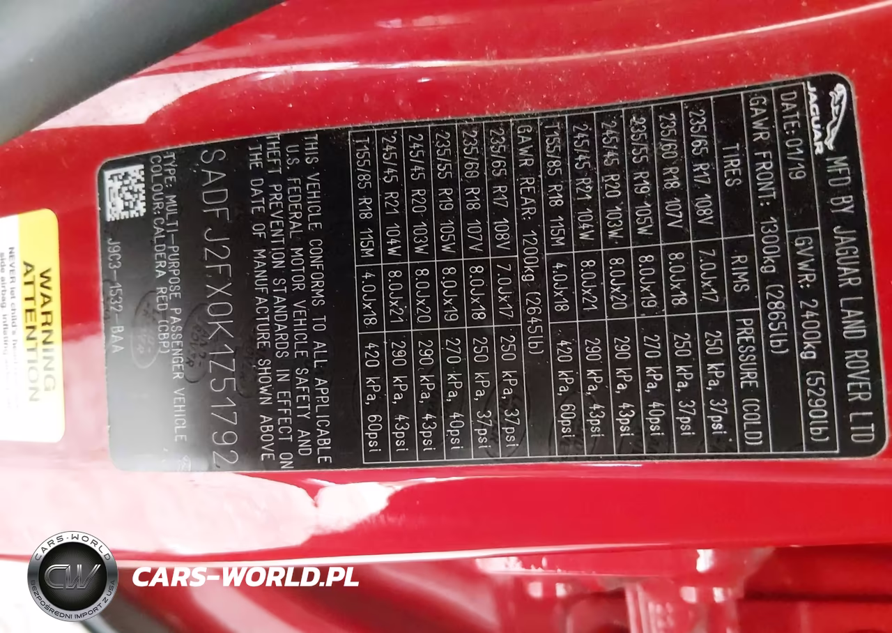 2019 Jaguar E-Pace S VIN:SADFJ2FX0K1Z51792 - 9