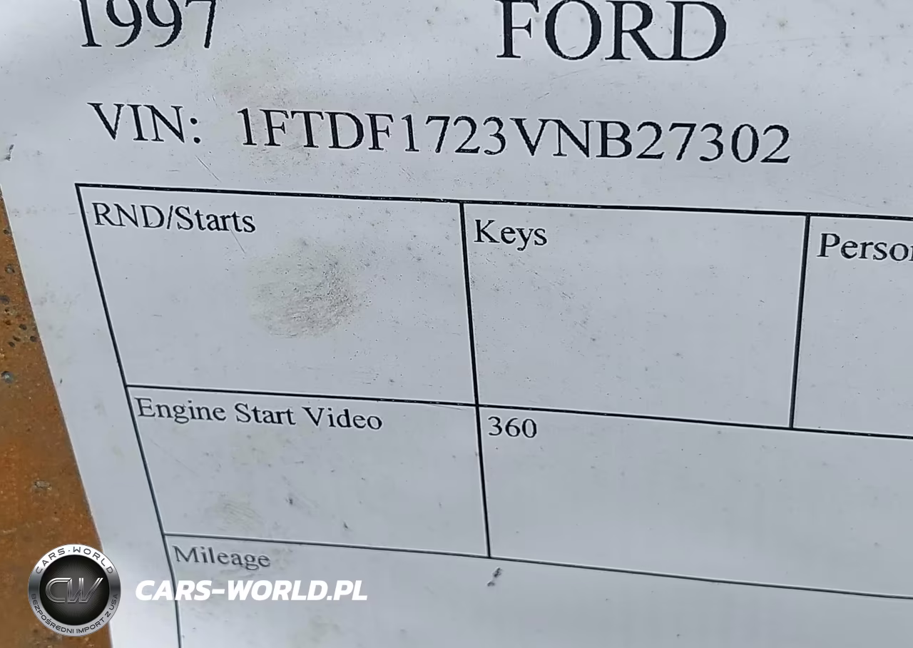 1997 Ford F-150 Standard Standard-Xl-Xlt VIN:1FTDF1723VNB27302 - 9