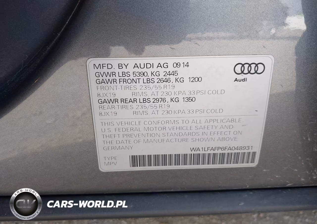 2015 Audi Q5 2.0T Premium VIN:WA1LFAFP6FA048931 - 9