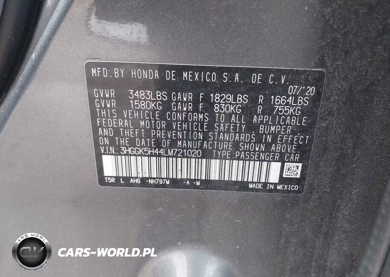 2020 Honda Fit Lx VIN:3HGGK5H44LM721020 - 9