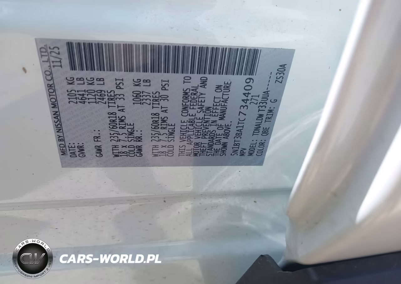 2026 Nissan Rogue Sv VIN:5N1BT3BA1TC734409 - 9