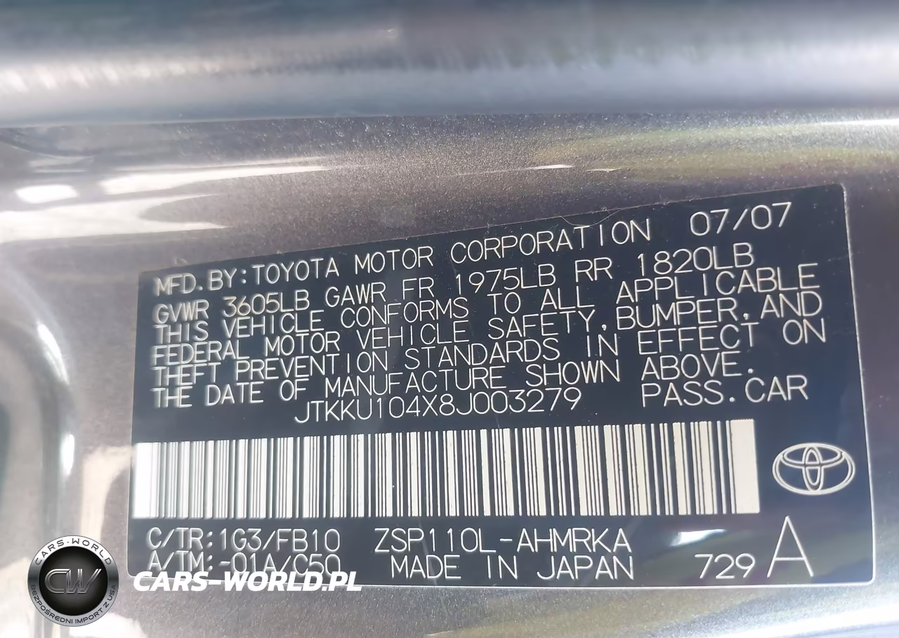 2008 Scion Xd VIN:JTKKU104X8J003279 - 9