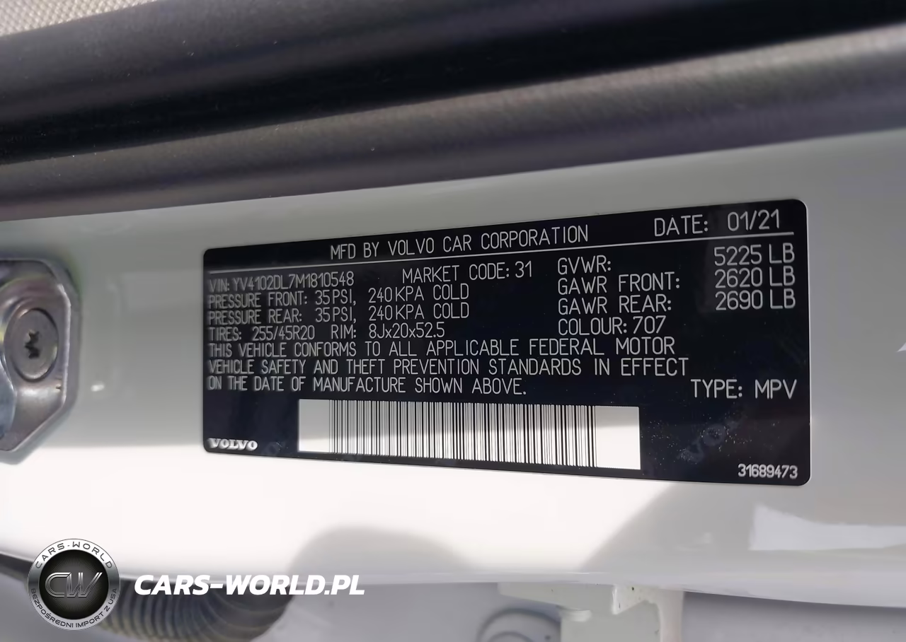 2021 Volvo Xc60 T5 Inscription VIN:YV4102DL7M1810548 - 9