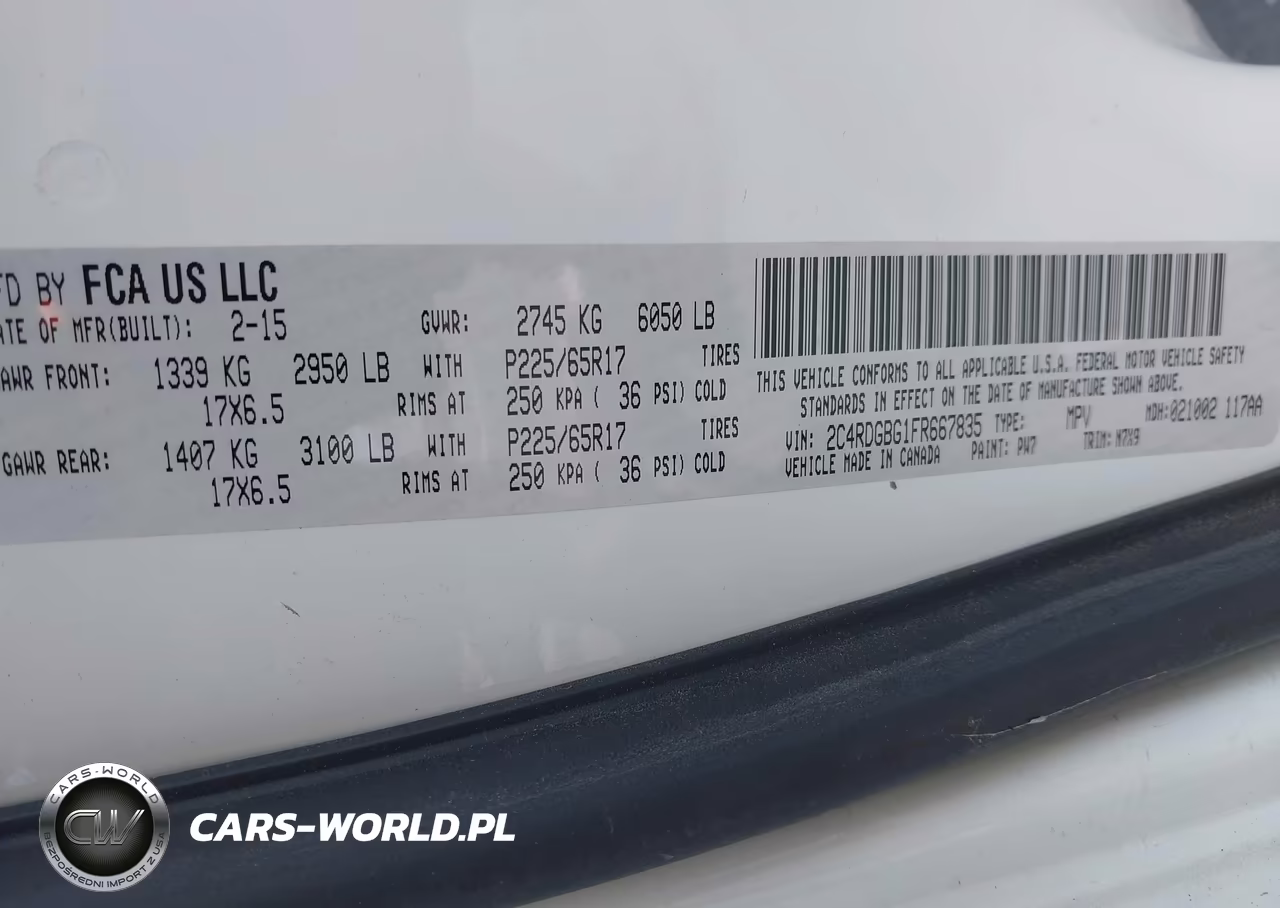 2015 Dodge Grand Caravan Se VIN:2C4RDGBG1FR667835 - 9