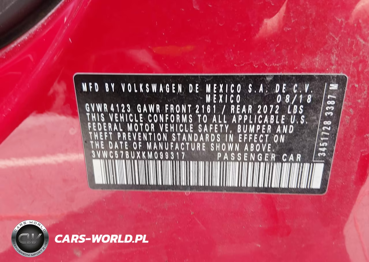 2019 Volkswagen Jetta 1.4T R-Line-1.4T S-1.4T Se VIN:3VWC57BUXKM099317 - 9