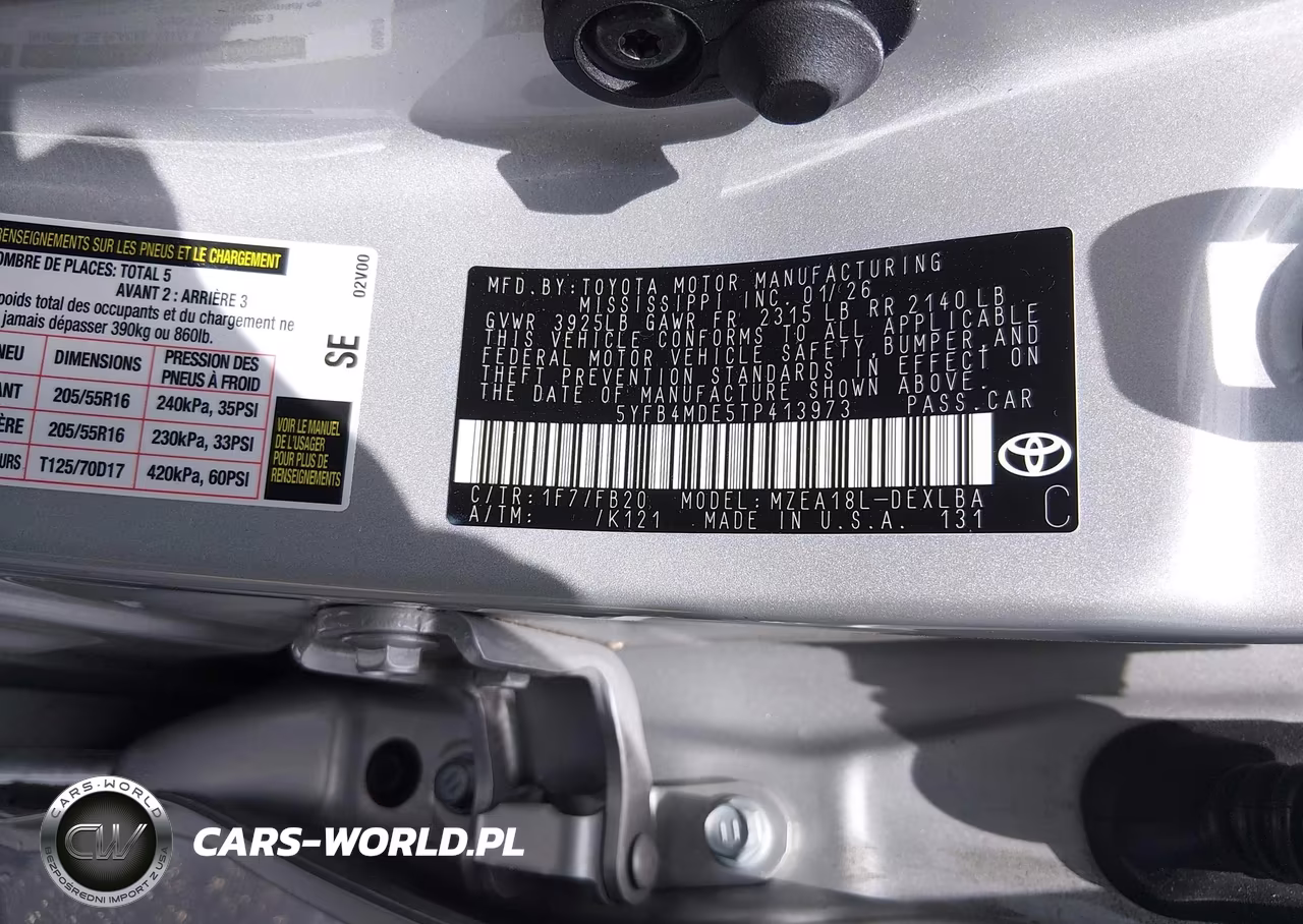 2026 Toyota Corolla Le VIN:5YFB4MDE5TP413973 - 9