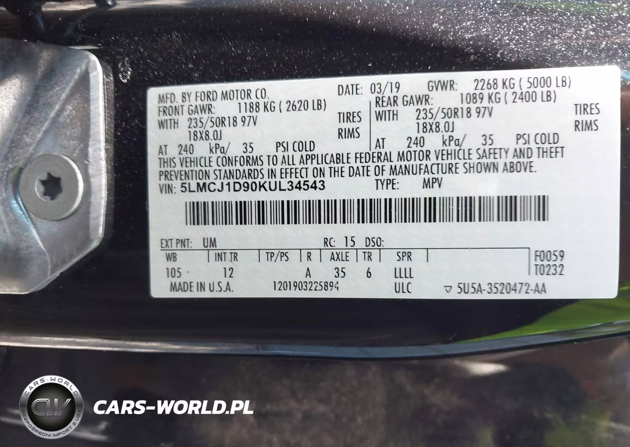 2019 Lincoln Mkc Standard VIN:5LMCJ1D90KUL34543 - 9