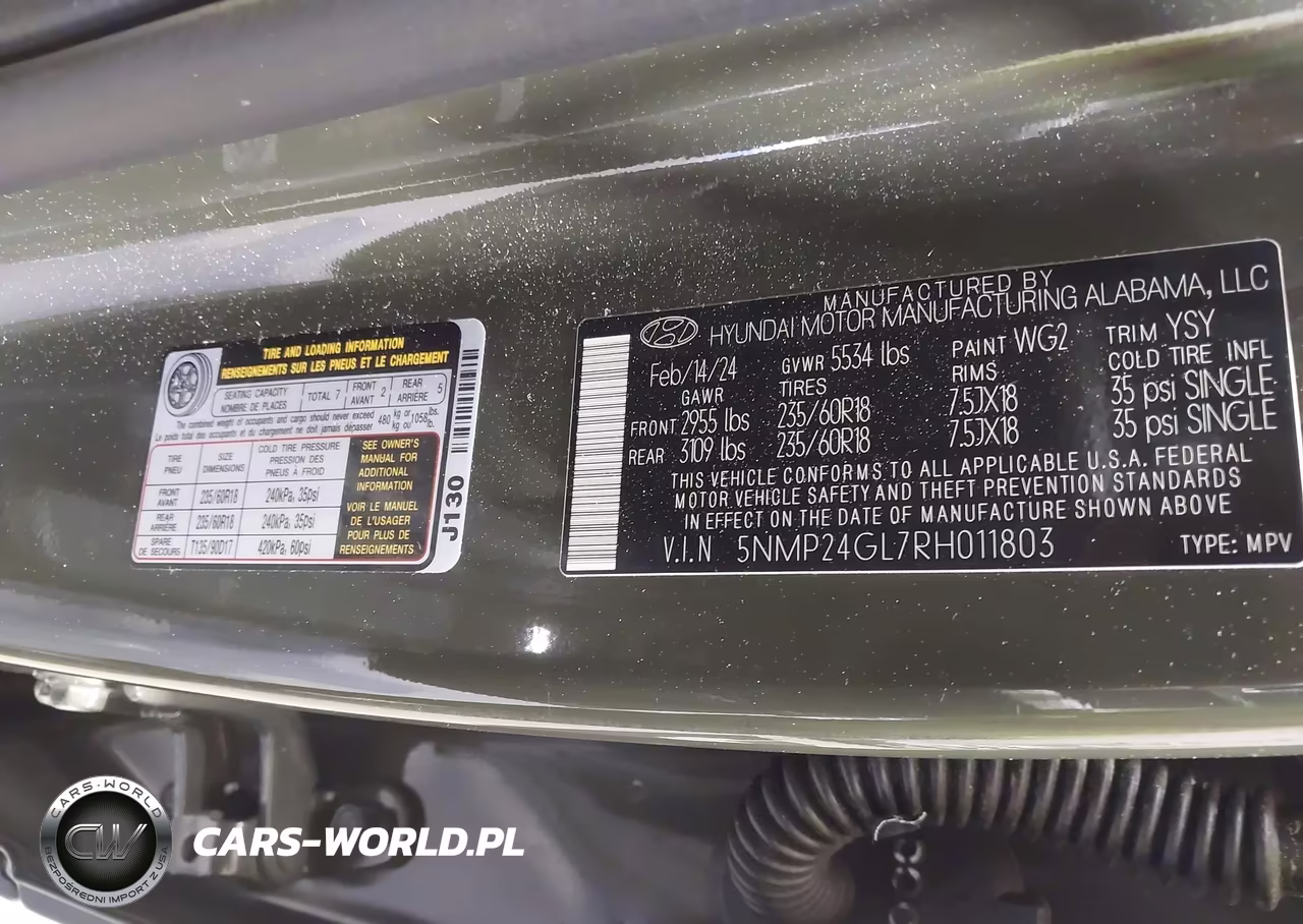 2024 Hyundai Santa Fe Sel VIN:5NMP24GL7RH011803 - 9