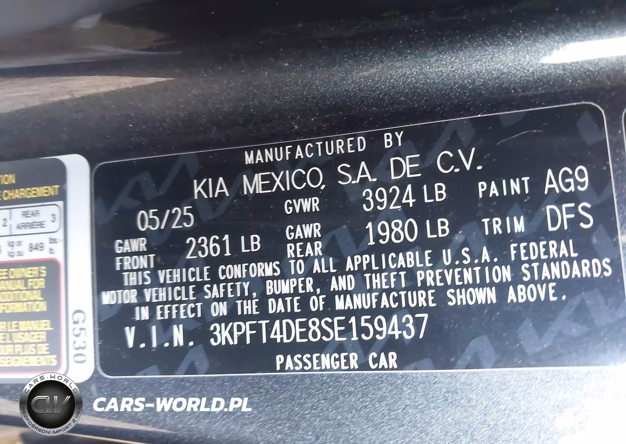 2025 Kia K4 Lx VIN:3KPFT4DE8SE159437 - 9