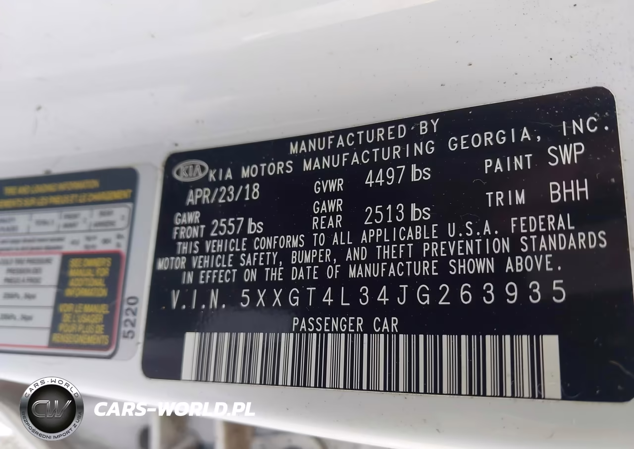 2018 Kia Optima Lx VIN:5XXGT4L34JG263935 - 9