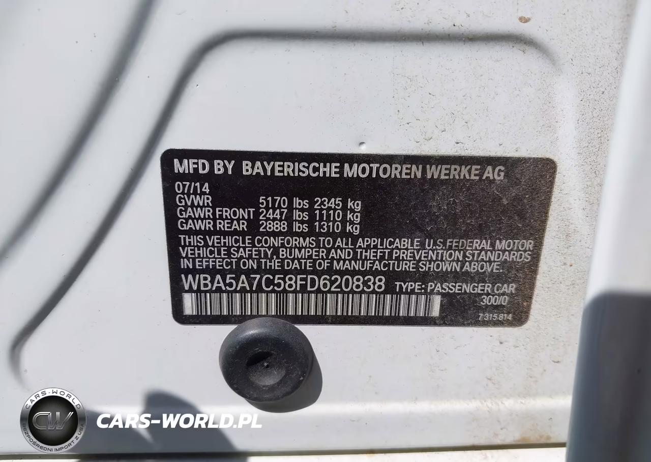 2015 BMW 528 Xi VIN:WBA5A7C58FD620838 - 9