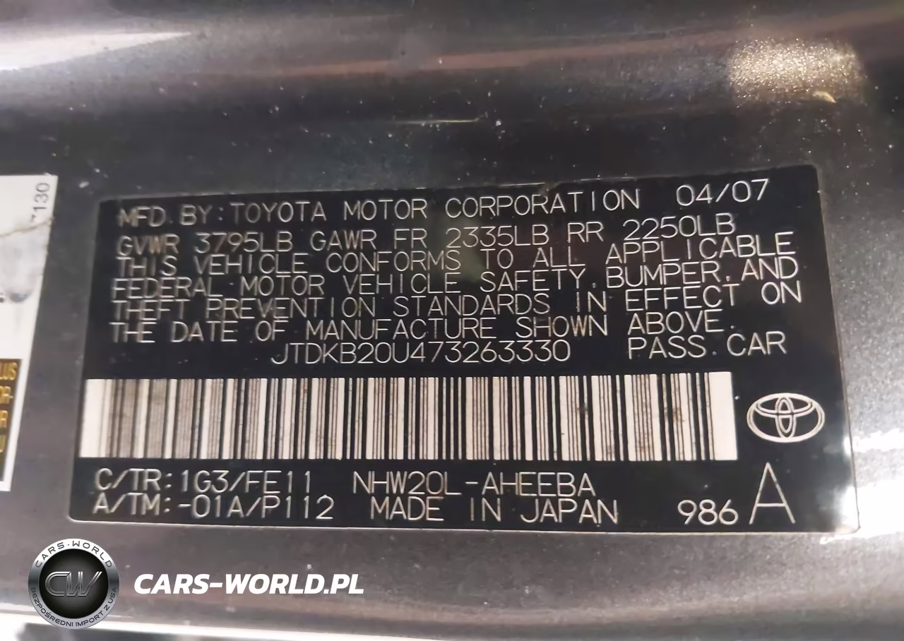 2007 Toyota Prius VIN:JTDKB20U473263330 - 9