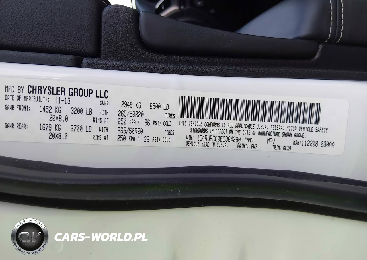2014 Jeep Grand Cherokee Overland VIN:1C4RJECG0EC364290 - 9