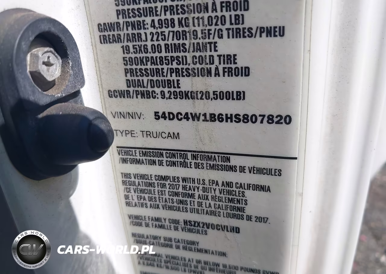 2017 Isuzu Npr Hd Gas Reg VIN:54DC4W1B6HS807820 - 8