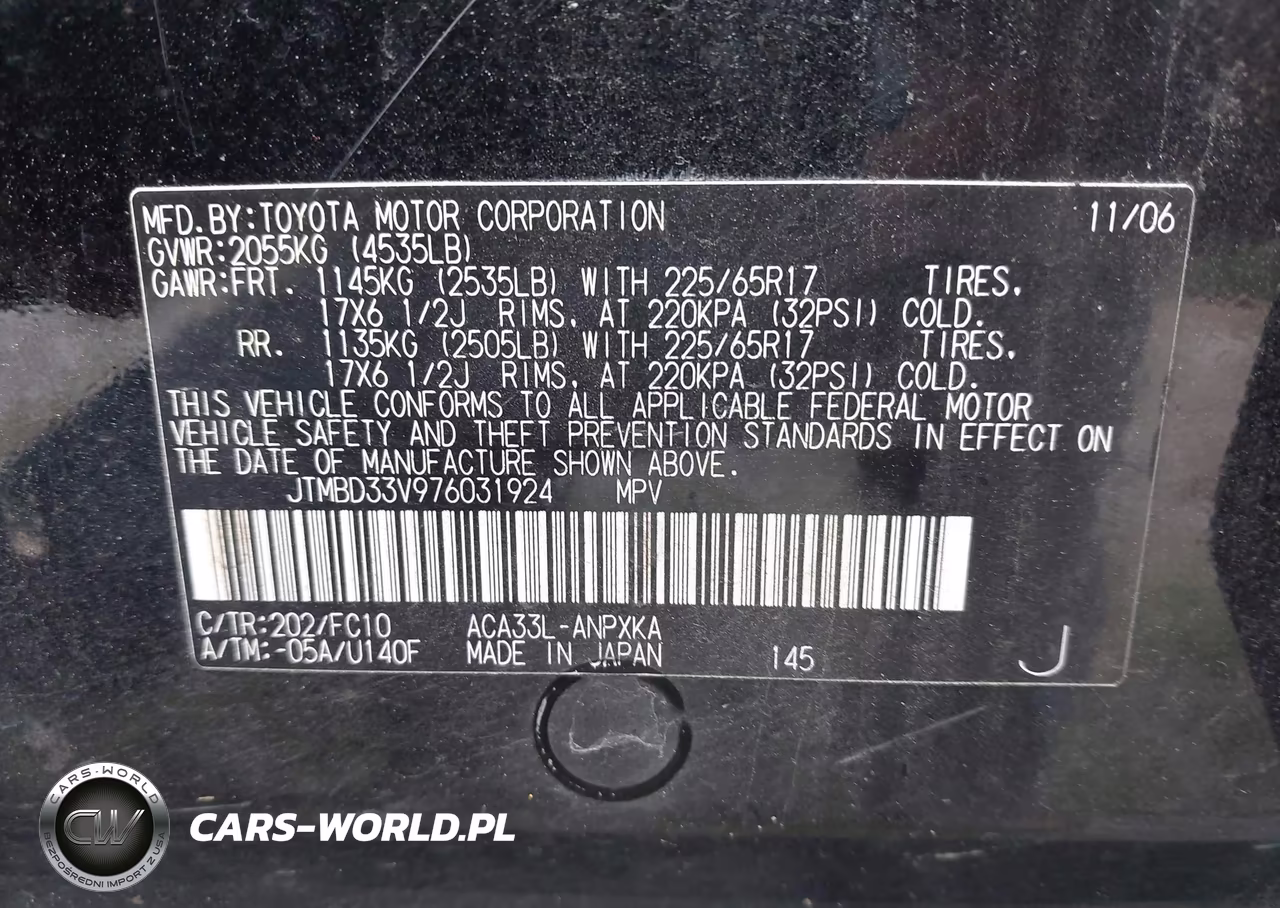 2007 Toyota Rav4 VIN:JTMBD33V976031924 - 9