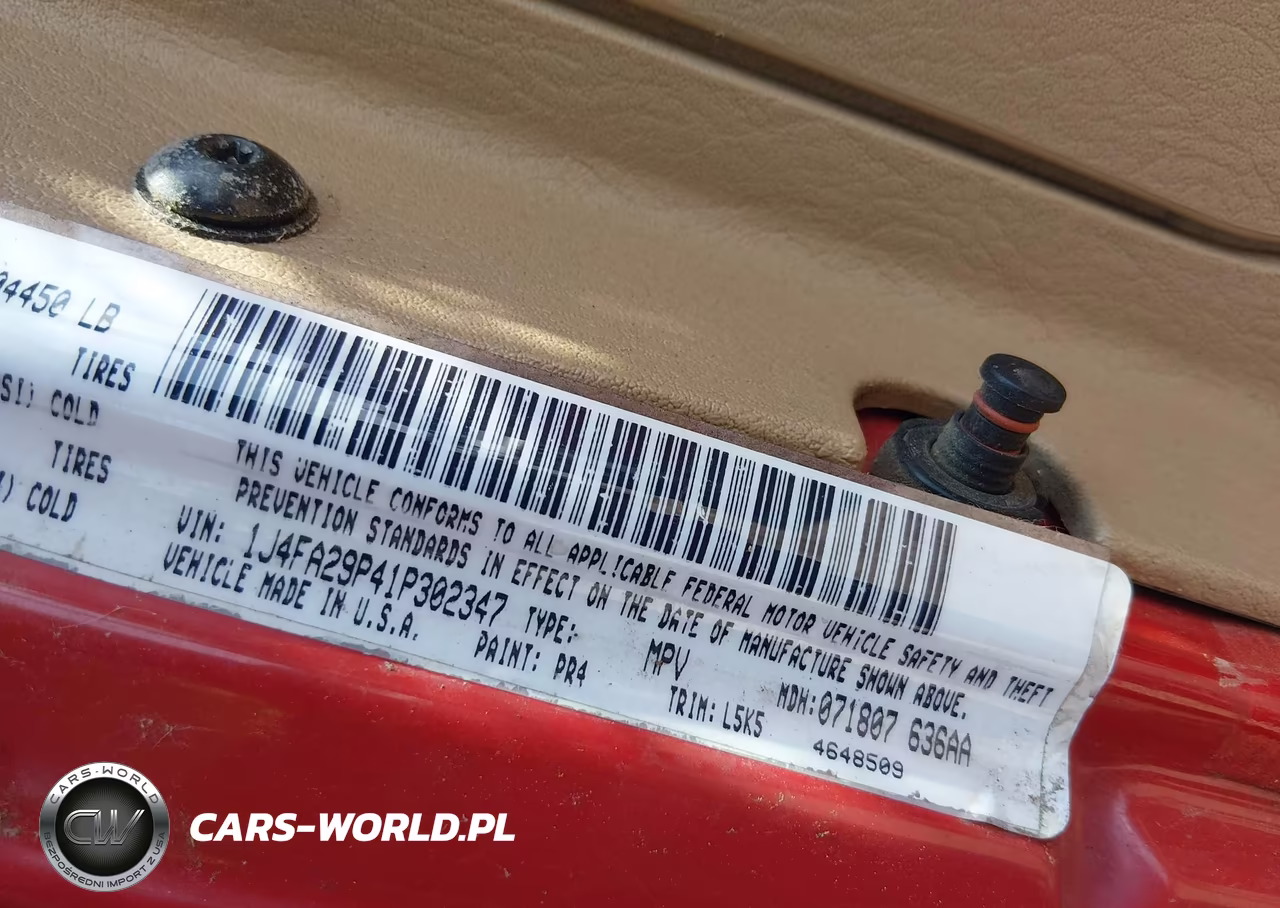 2001 Jeep Wrangler Se VIN:1J4FA29P41P302347 - 9