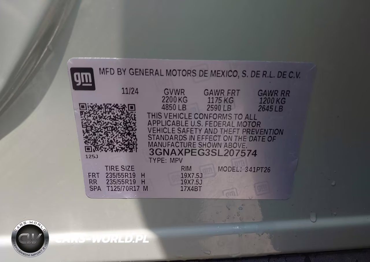 2025 Chevrolet Equinox Awd Lt VIN:3GNAXPEG3SL207574 - 9