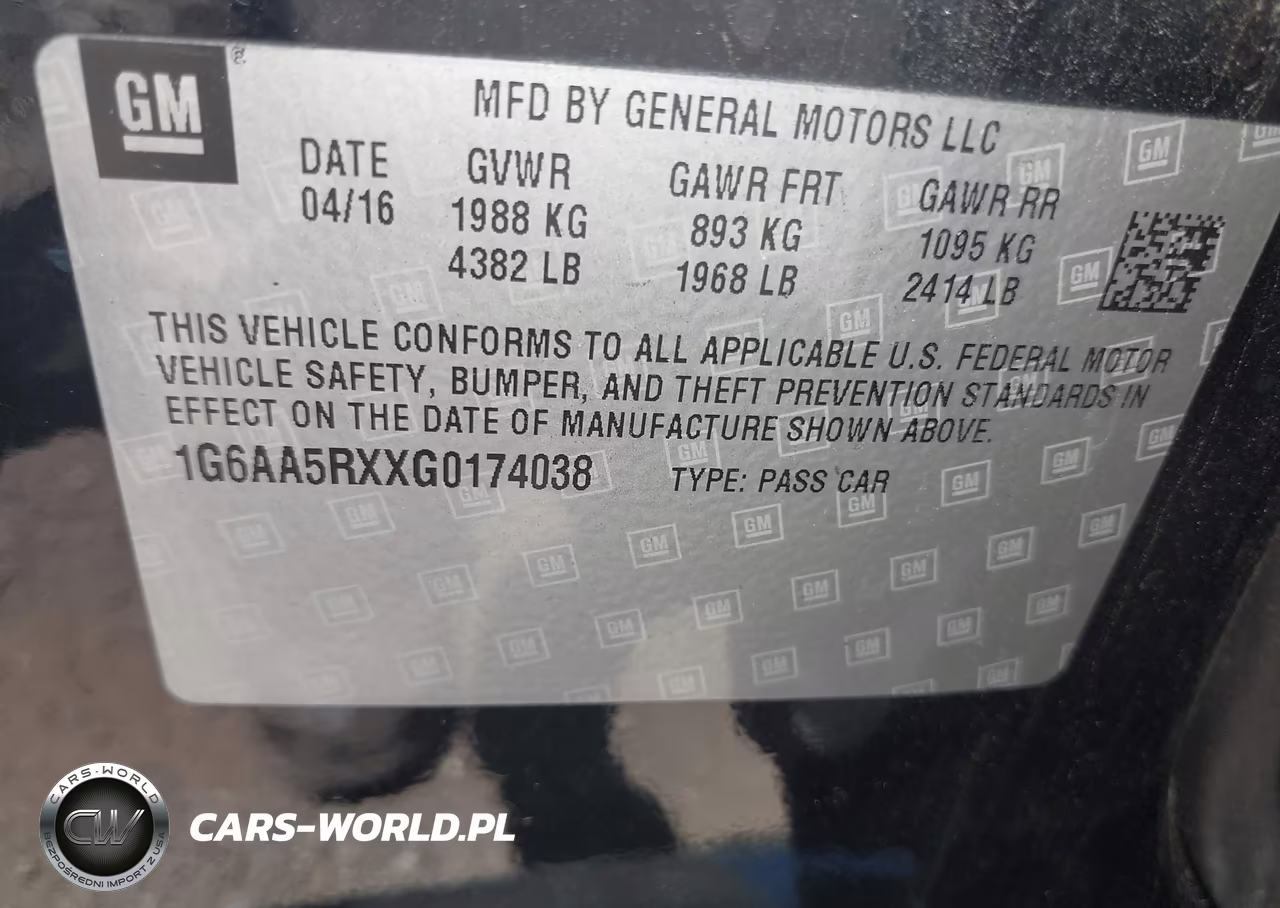 2016 Cadillac Ats Standard VIN:1G6AA5RXXG0174038 - 9