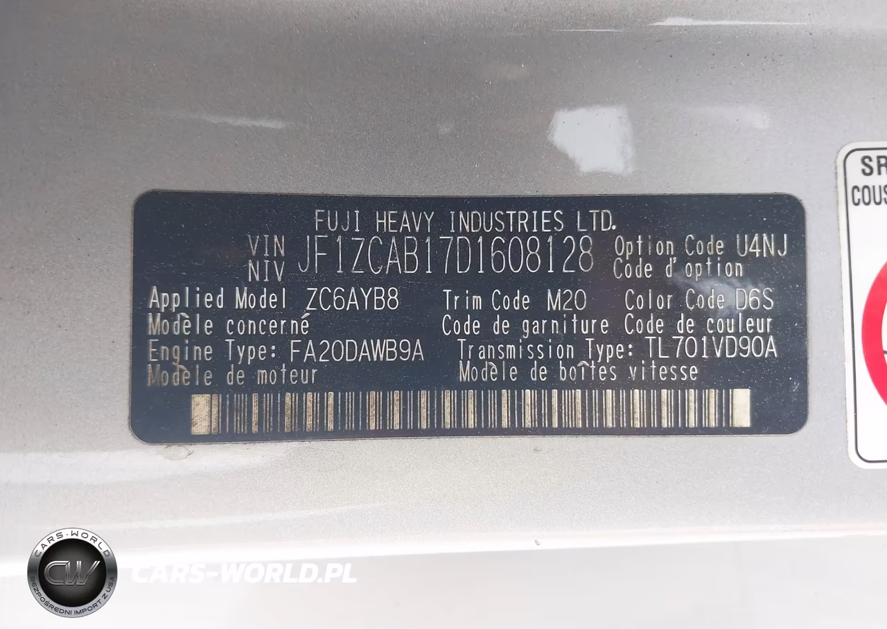 2013 Subaru Brz Premium VIN:JF1ZCAB17D1608128 - 9