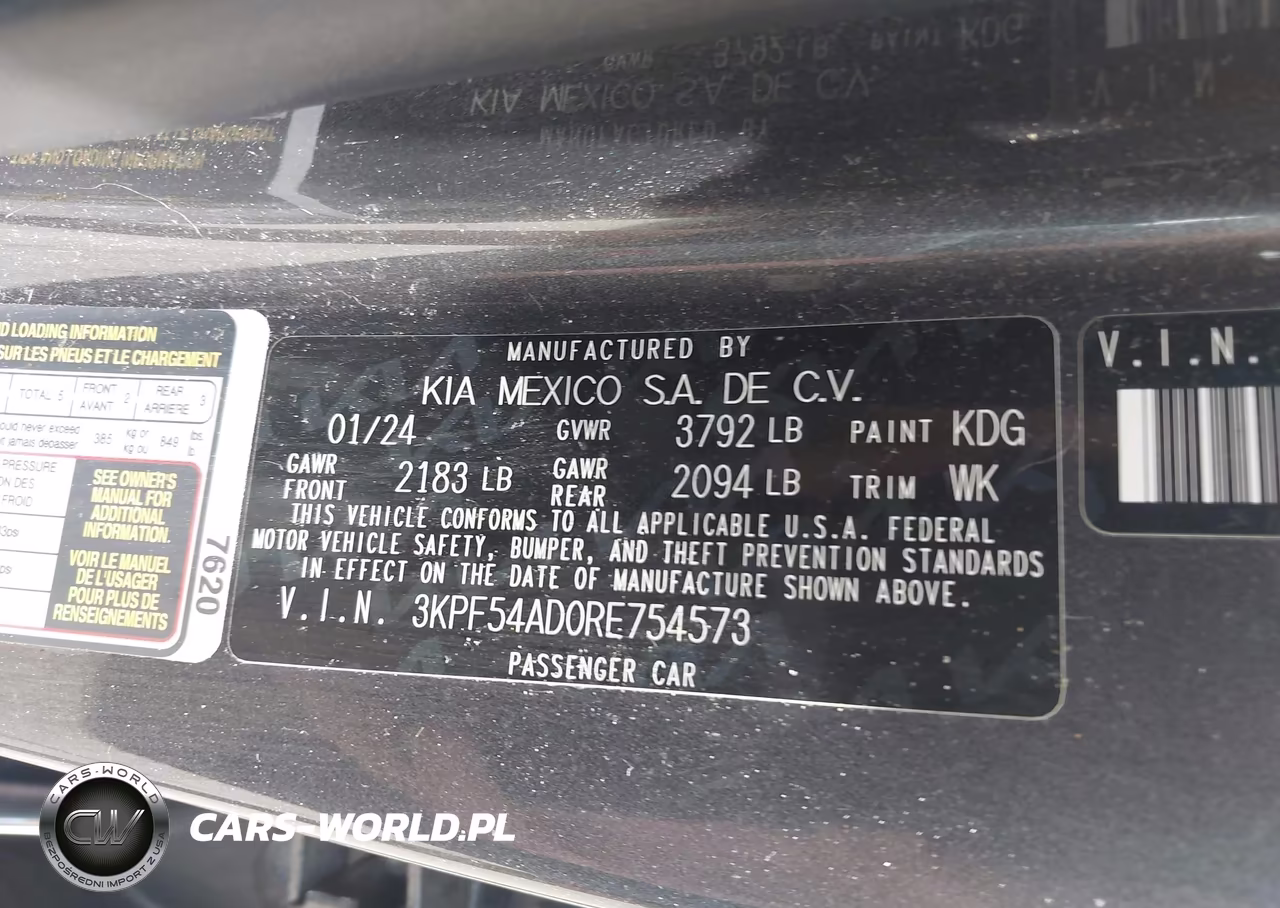 2024 Kia Forte Gt-Line VIN:3KPF54AD0RE754573 - 9