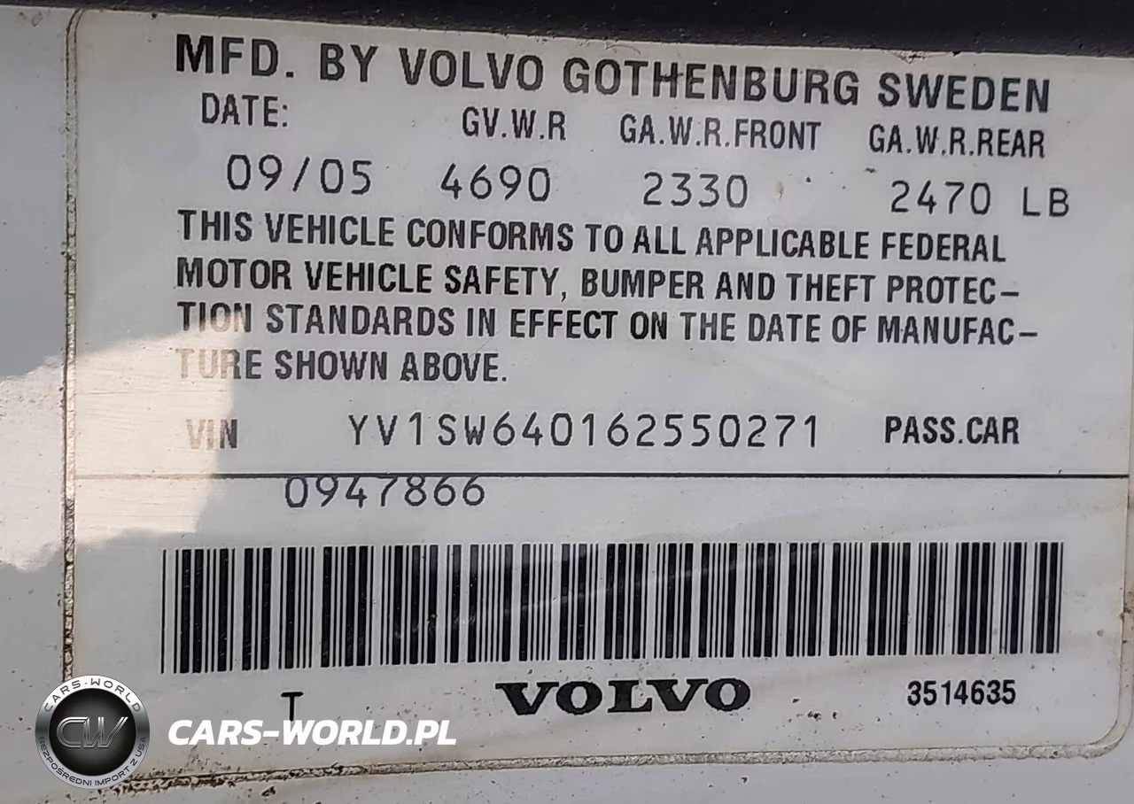 2006 Volvo V70 2.4 VIN:YV1SW640162550271 - 9