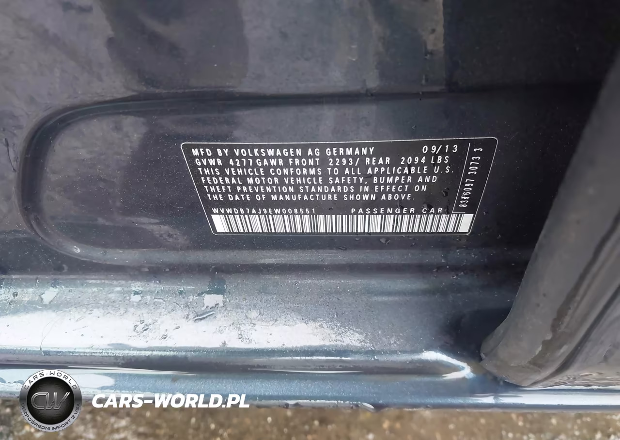 2014 Volkswagen Golf 2.5L VIN:WVWDB7AJ9EW008551 - 9