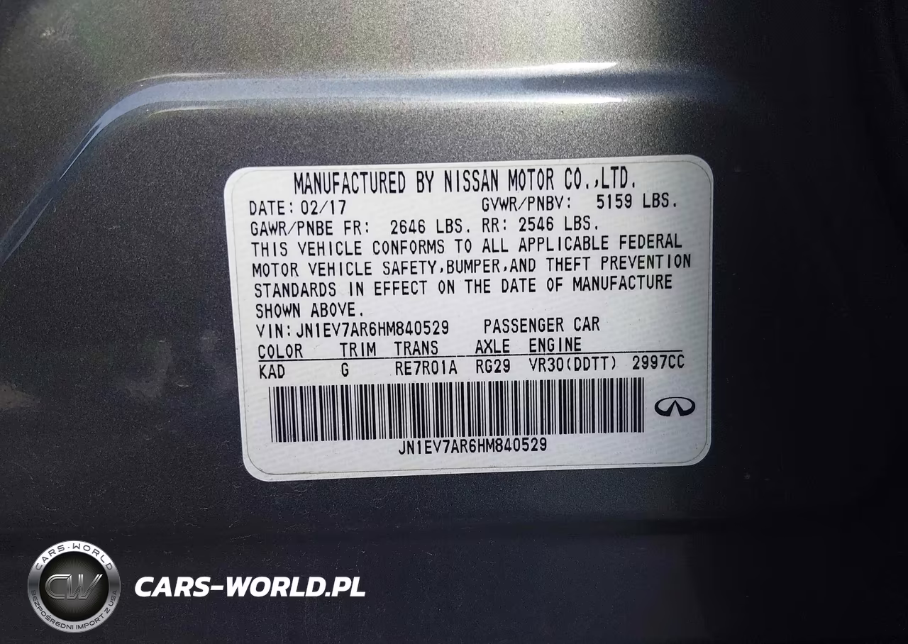 2017 Infiniti Q50 3.0T Premium VIN:JN1EV7AR6HM840529 - 9