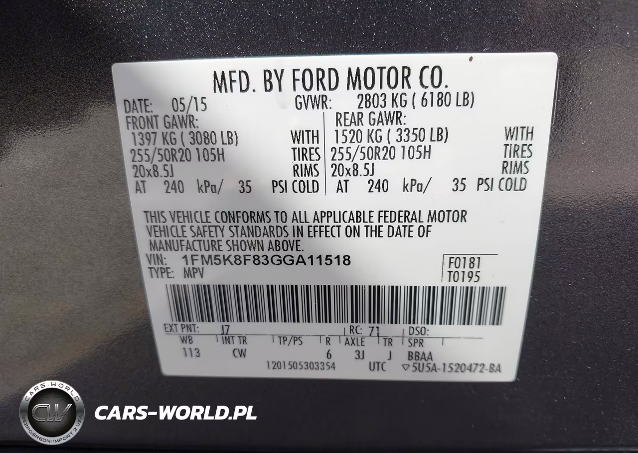 2016 Ford Explorer Limited VIN:1FM5K8F83GGA11518 - 9