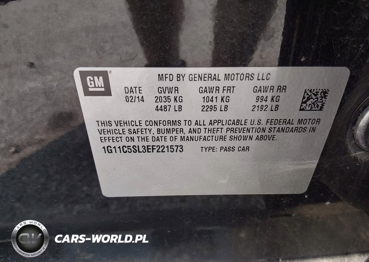 2014 Chevrolet Malibu 1Lt VIN:1G11C5SL3EF221573 - 9