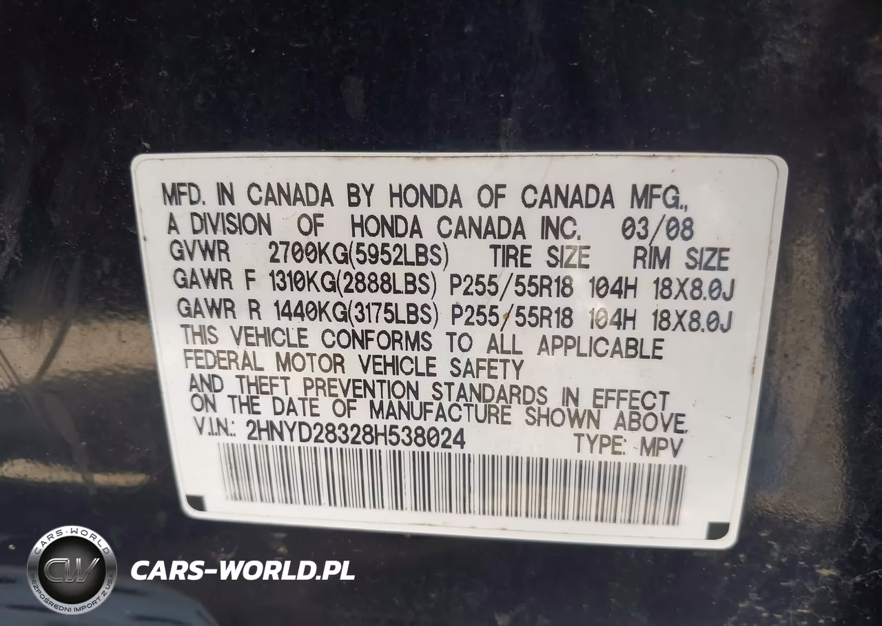 2008 Acura Mdx Technology Package VIN:2HNYD28328H538024 - 9