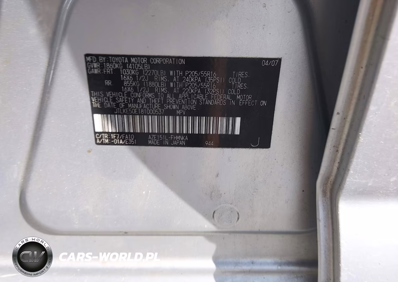 2008 Scion Xb VIN:JTLKE50E181000537 - 9